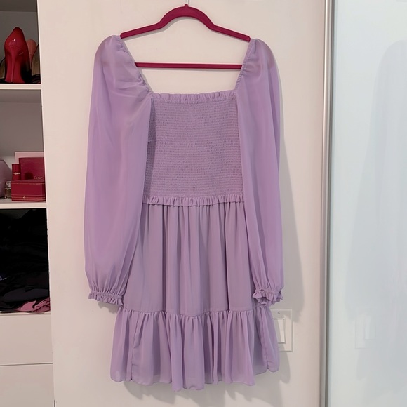 🔥CLEARANCE🔥 Cute Lilac Frilly Summer Dress Sz S - Picture 2 of 4